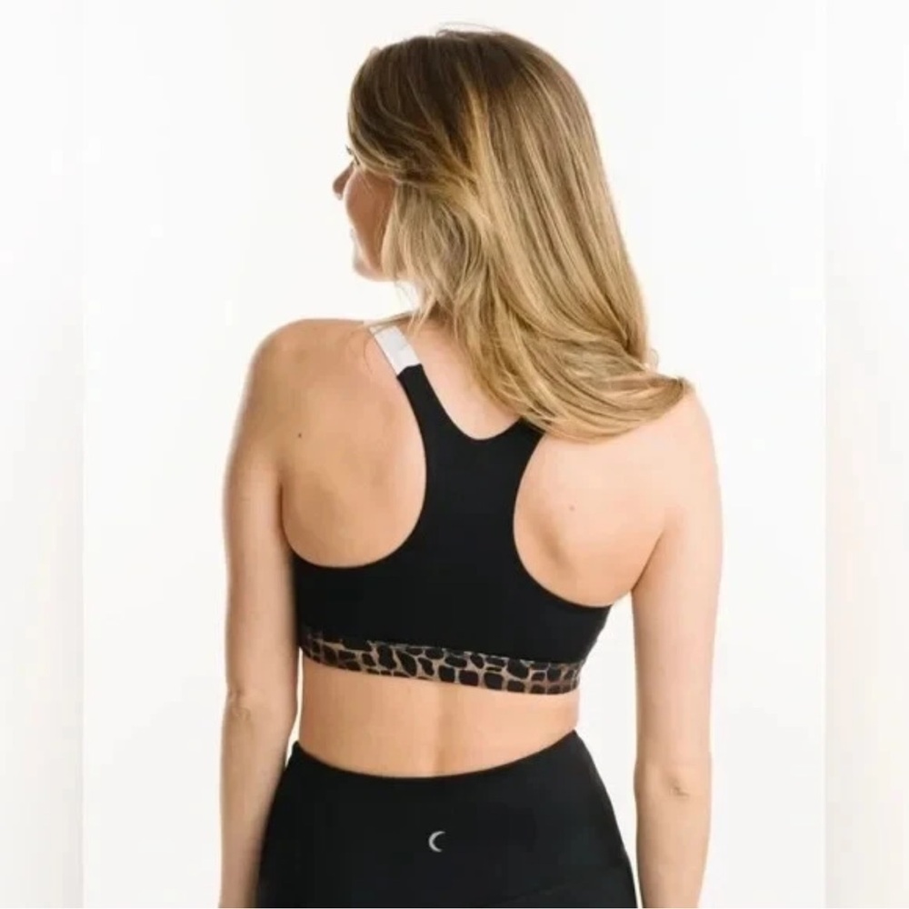 New Zyia Active Sports Bra Copper Jungle Light N Tight Copper Tiger Racerback — image 3 of 8